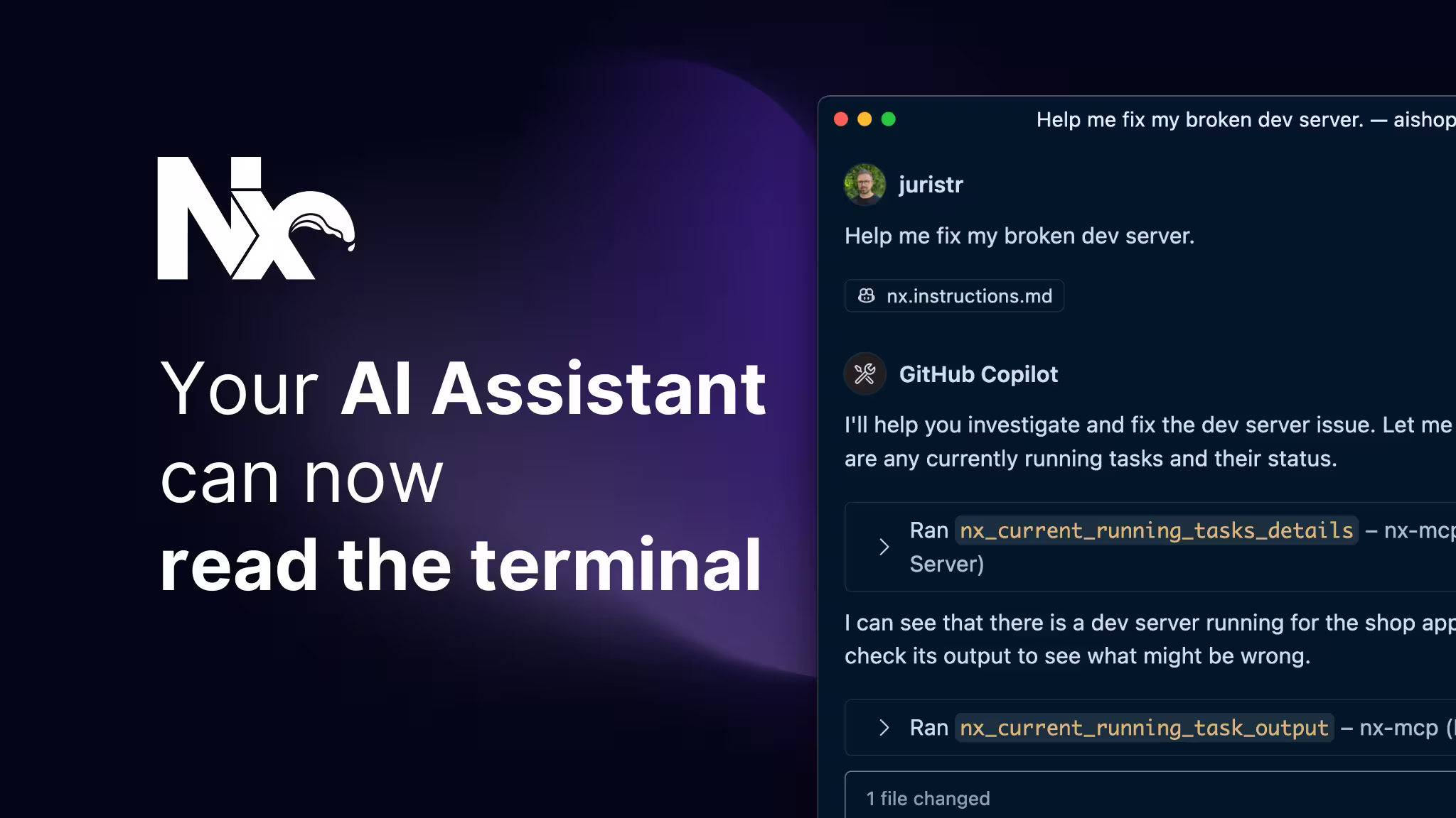 Your AI Assistant Can Now Read Your Terminal: Real-Time Development Error Fixing